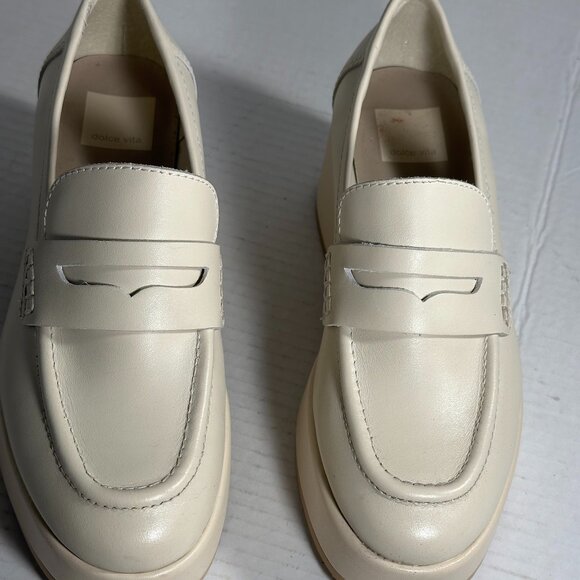 Dolce Vita Cream Loafers - Picture 2 of 16